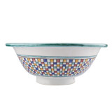 Zanya - Kolorowa umywalka ceramiczna z Maroka