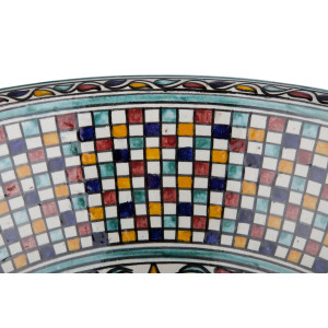 Zanya - Kolorowa umywalka ceramiczna z Maroka