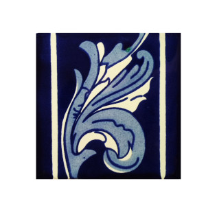 Mariposa - A set of Mexican tiles with a border