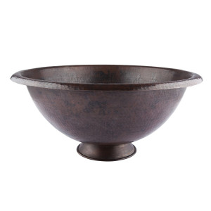 Dorotea - round copper sink from Mexico