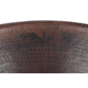 Dorotea - round copper sink from Mexico