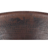 Dorotea - round copper sink from Mexico