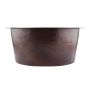 Cubo - round copper sink from Mexico