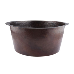 Cubo - round copper sink from Mexico