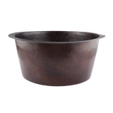 Cubo - round copper sink from Mexico