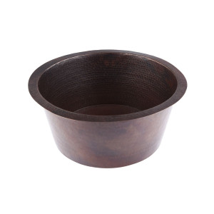 Cubo - round copper sink from Mexico