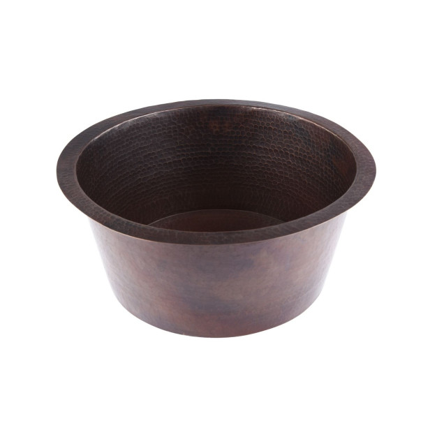 Cubo - round copper sink from Mexico