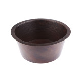 Cubo - round copper sink from Mexico