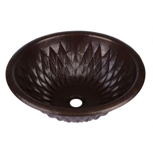 Margarita - round copper sink from Mexico