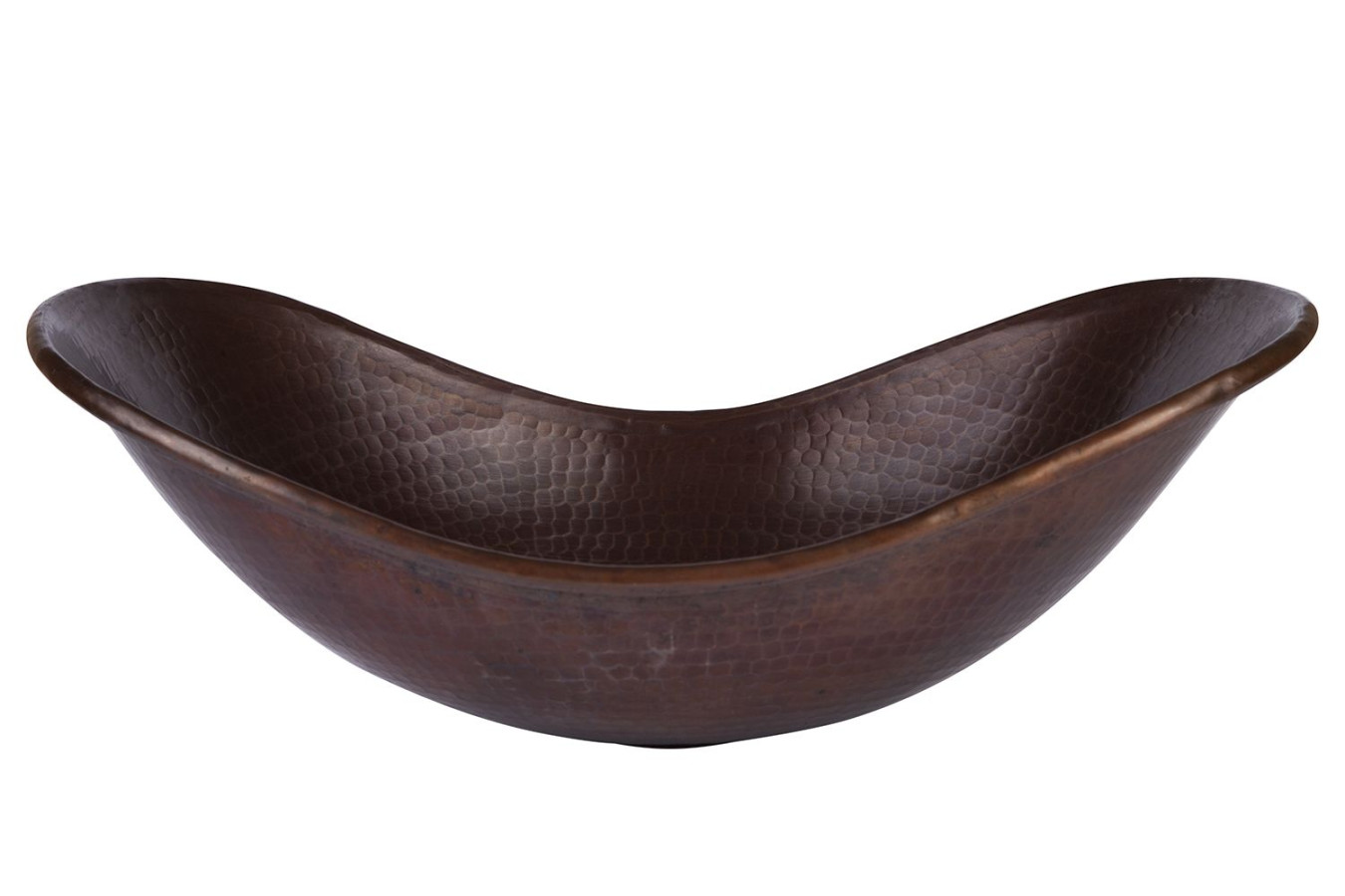 Erizo - Copper sink - Curved vessel
