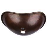 Erizo - Copper sink - Curved vessel