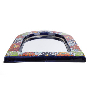 Adorno - mexican half-round mirror