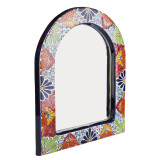Adorno - mexican half-round mirror