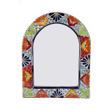 Adorno - mexican half-round mirror