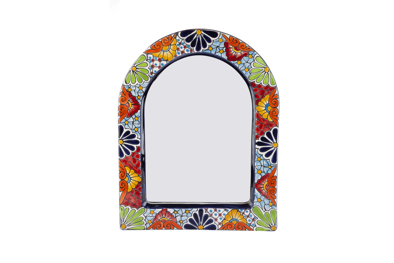 Adorno - mexican half-round mirror