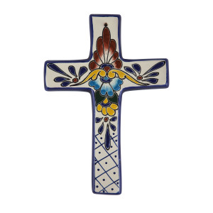 Cruz - colorful cross symbol on the wall