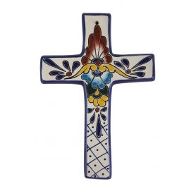 Cruz - colorful cross symbol on the wall