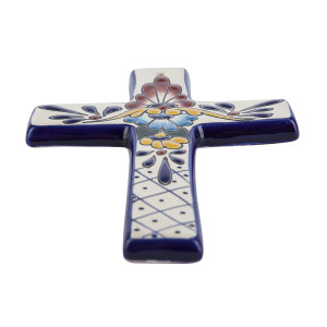 Cruz - colorful cross symbol on the wall