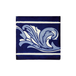 Mariposa - A set of Mexican tiles with a border