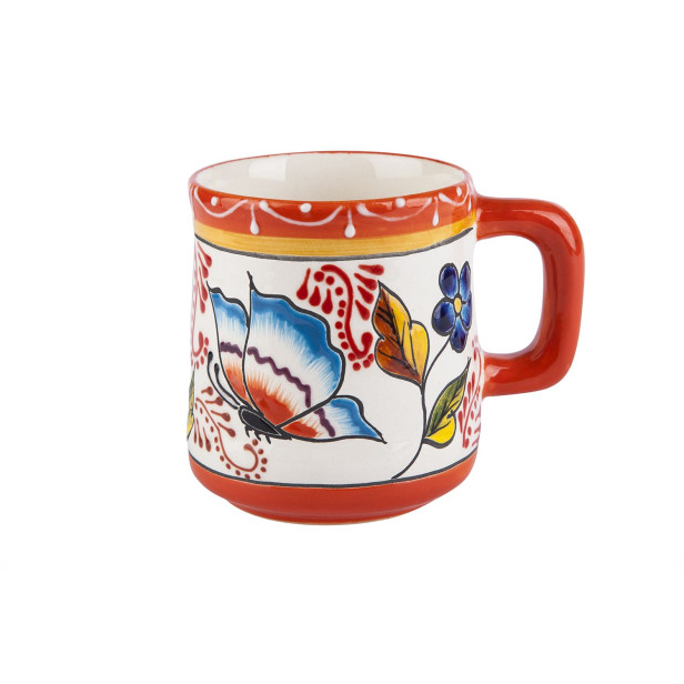 Talavera Mug - butterfly pattern