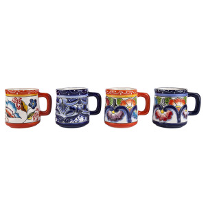 Talavera Mug - butterfly pattern