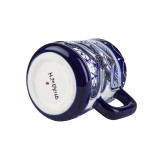 Mug Talavera - relief, cobalt colour - 350 ml