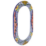 Puntos - small colored mirror frame - Talavera