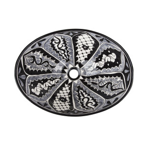 Atalaya - Mexican black and white sink