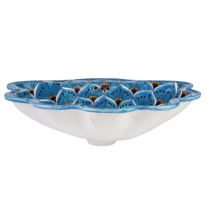 Azura - sink decorated with technique Talavera 