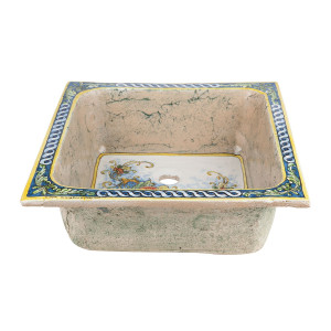 Terra - A square ceramic sink from Italy