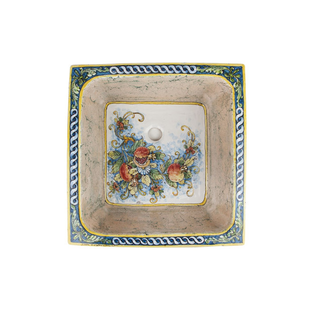 Terra - A square ceramic sink from Italy