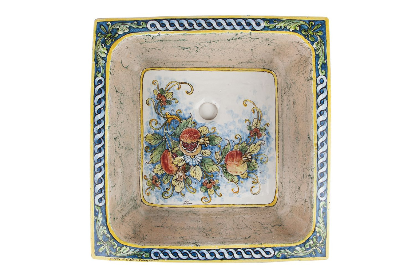 Terra - A square ceramic sink from Italy