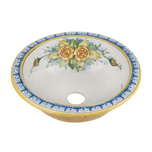 Okrągłe umywalki ceramiczne z Włoch