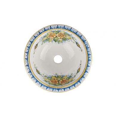 Okrągłe umywalki ceramiczne z Włoch