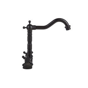 Bianca  - black brass retro wash basin mixer