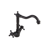 Bianca  - black brass retro wash basin mixer