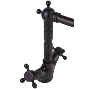 Bianca  - black brass retro wash basin mixer