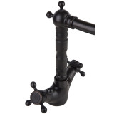 Bianca  - black brass retro wash basin mixer