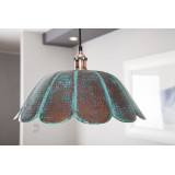 Uchuva - patinated lamp from Mexico - pure copper