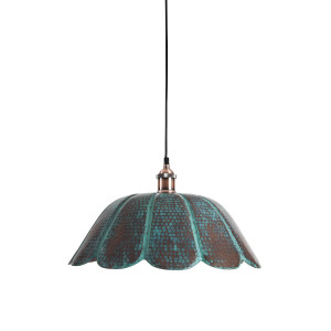 Uchuva - patinated lamp from Mexico - pure copper