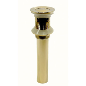 Eros - gold click-clack plug with overflow