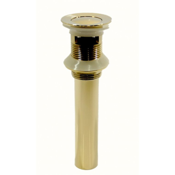Eros - gold click-clack plug with overflow