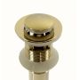 Eros - gold click-clack plug with overflow