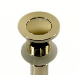 Eros - gold click-clack plug with overflow