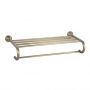 Vitorio - brass wall shelf with hooks for towels