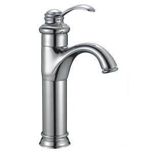 Roccocino - silver washbasin faucet