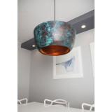 Ciruela - patinated lamp from Mexico - pure copper