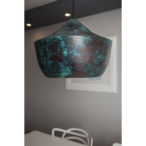 Ciruela - patinated lamp from Mexico - pure copper