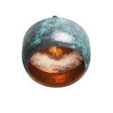 Ciruela - patinated lamp from Mexico - pure copper