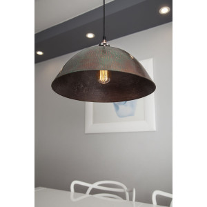 Roble - patinated Mexican lamp - pure copper
